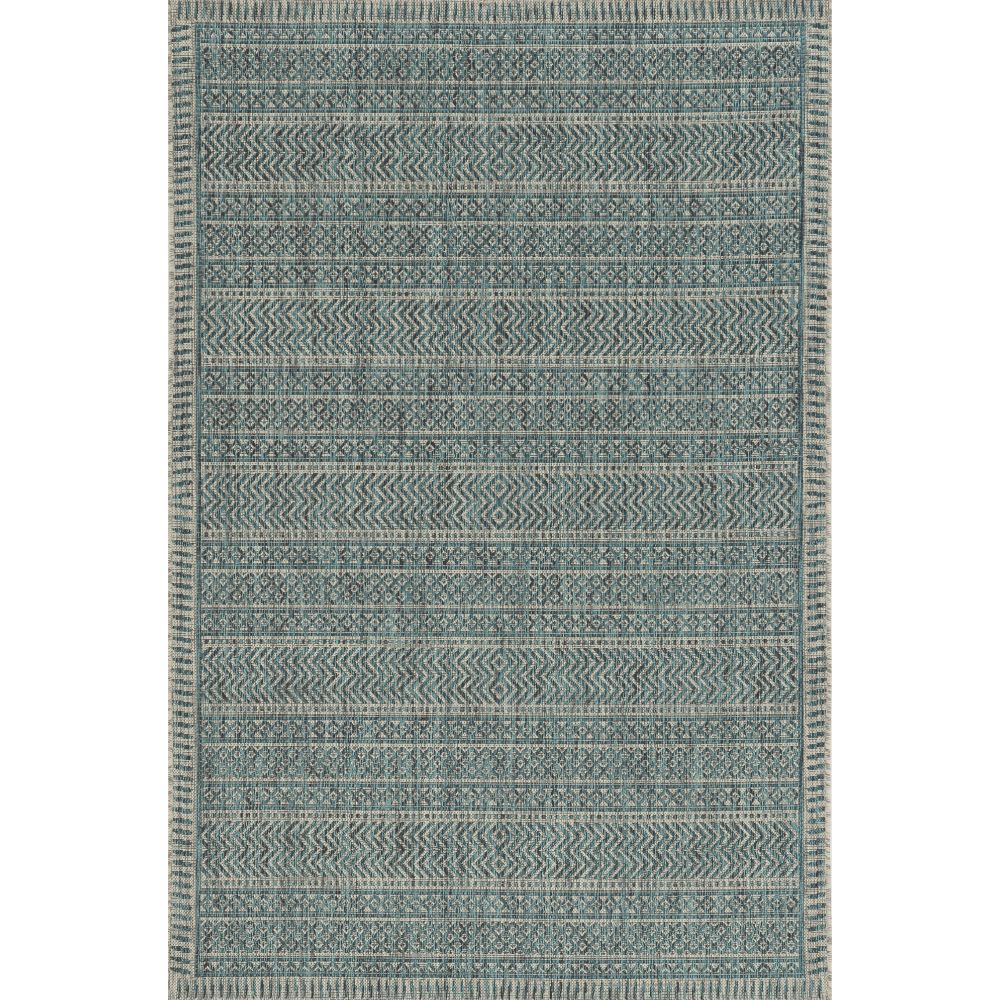 KAS 5755 Provo 7 Ft. 10 In. X 7 Ft. 10 In. Round Rug in Teal